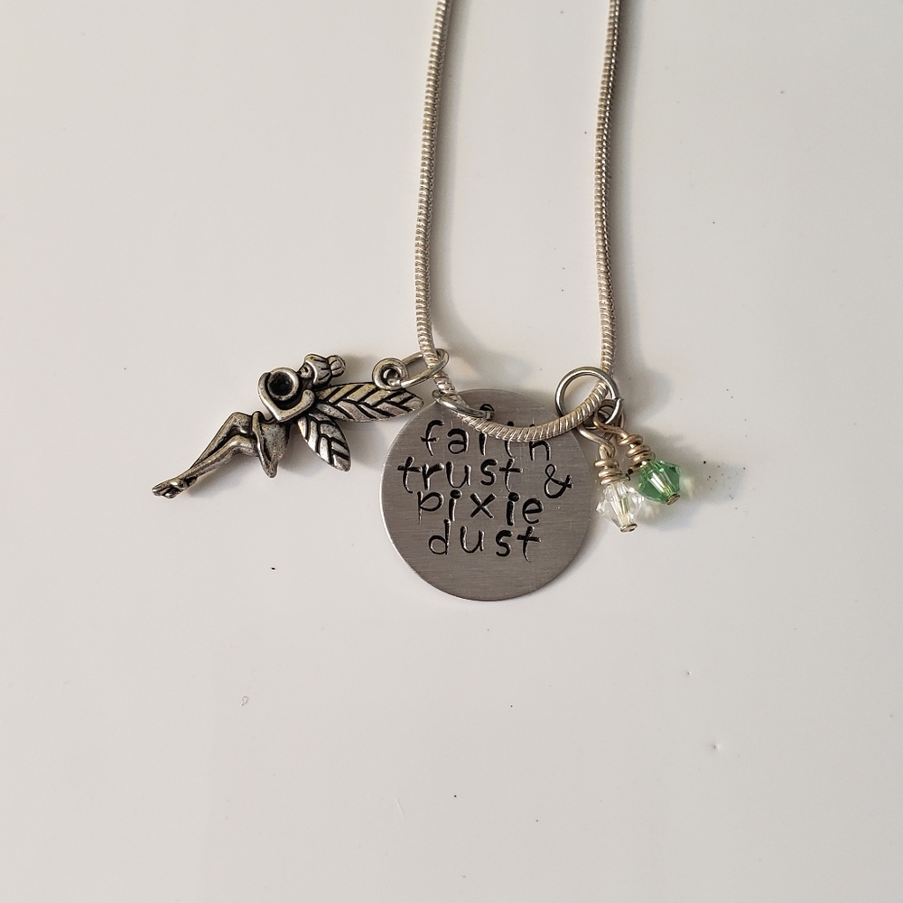 5 for $15. Handmade fairy charm necklace